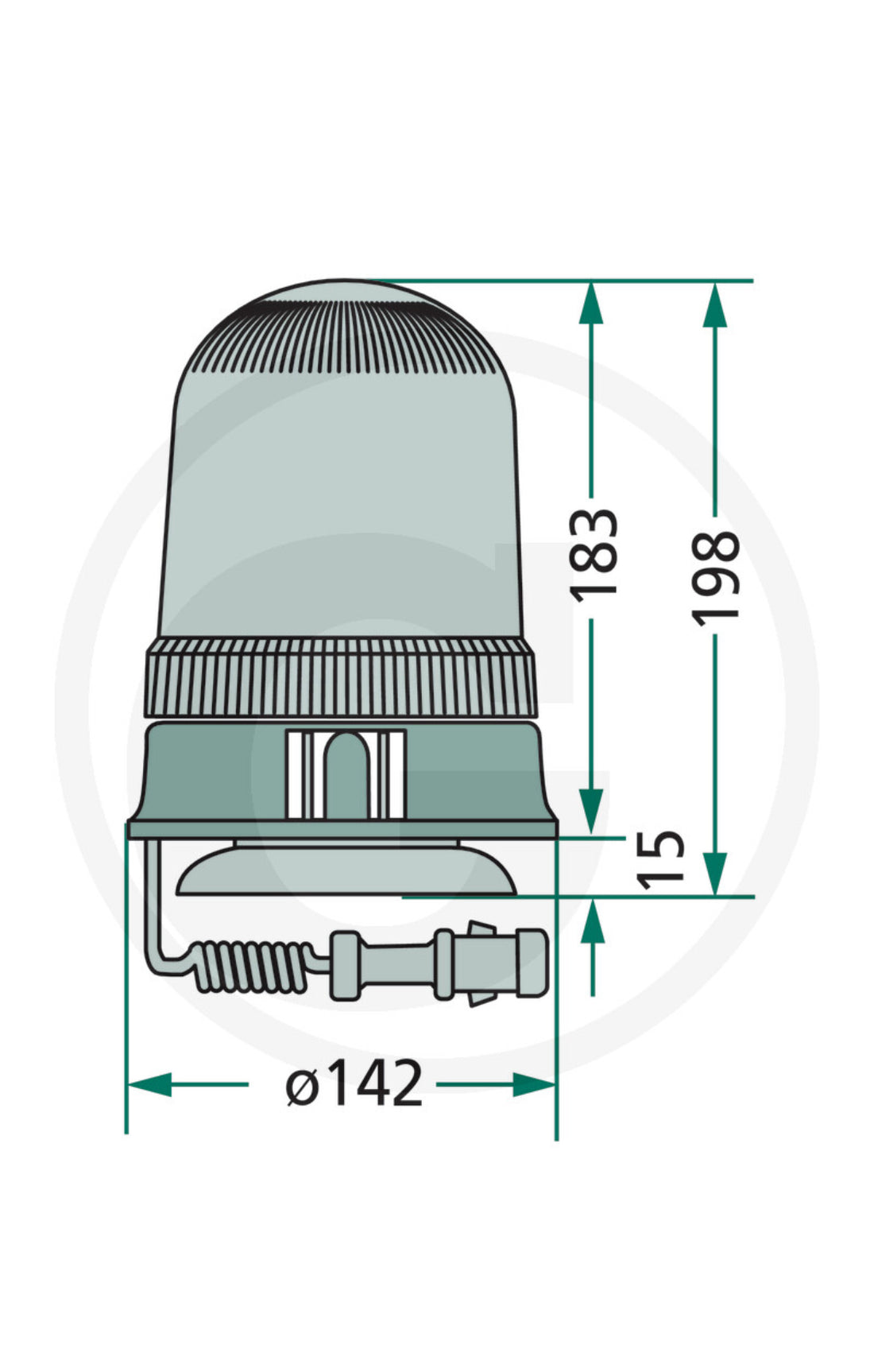GRANIT Rotorblink H1 12V | magnetmontering